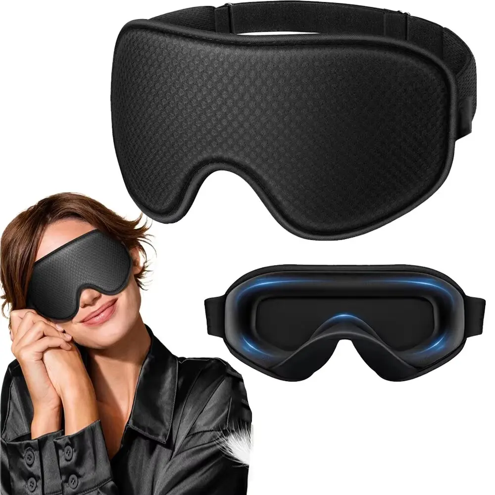 Eye Mask Sleep Travel - หน้ากากปิดตาสำหรับนอนหลับ - หน้ากากปิดตา 3 มิติ ระบายอากาศได้ดี