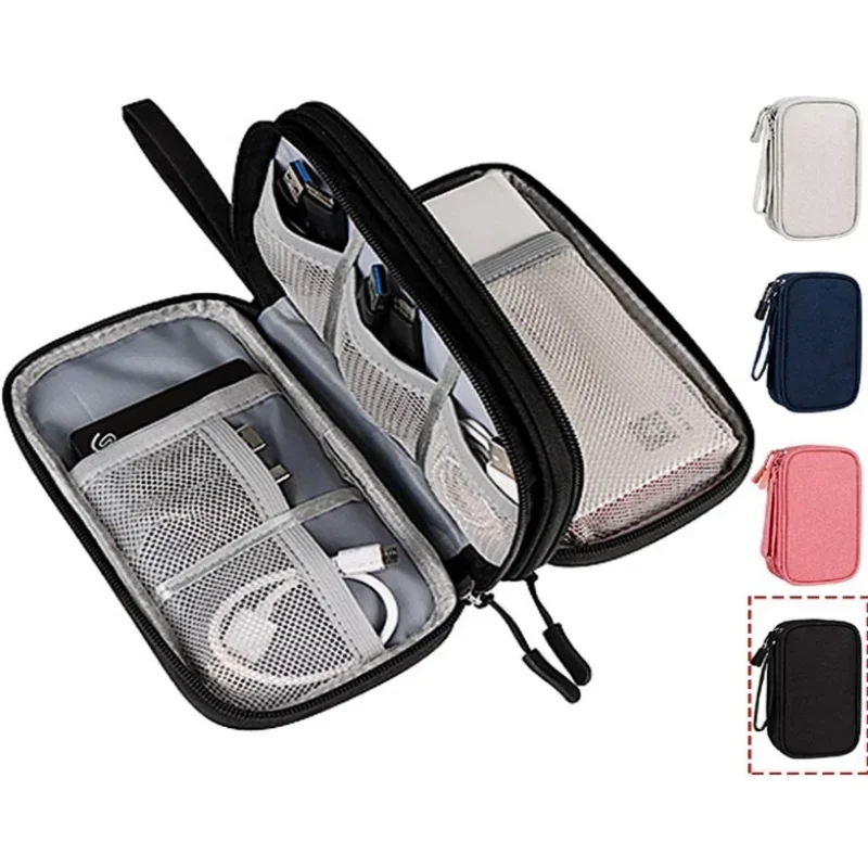 Travel Accessories And Bags - กระเป๋าเก็บสายชาร์จแบบพกพา กระเป๋าเก็บอุปกรณ์ดิจิทัล กระเป๋าเก็บสายชาร์จและสายดาต้า USB อุปกรณ์จัดเก็บอุปกรณ์อิเล็กทรอนิกส์กันน้ำ