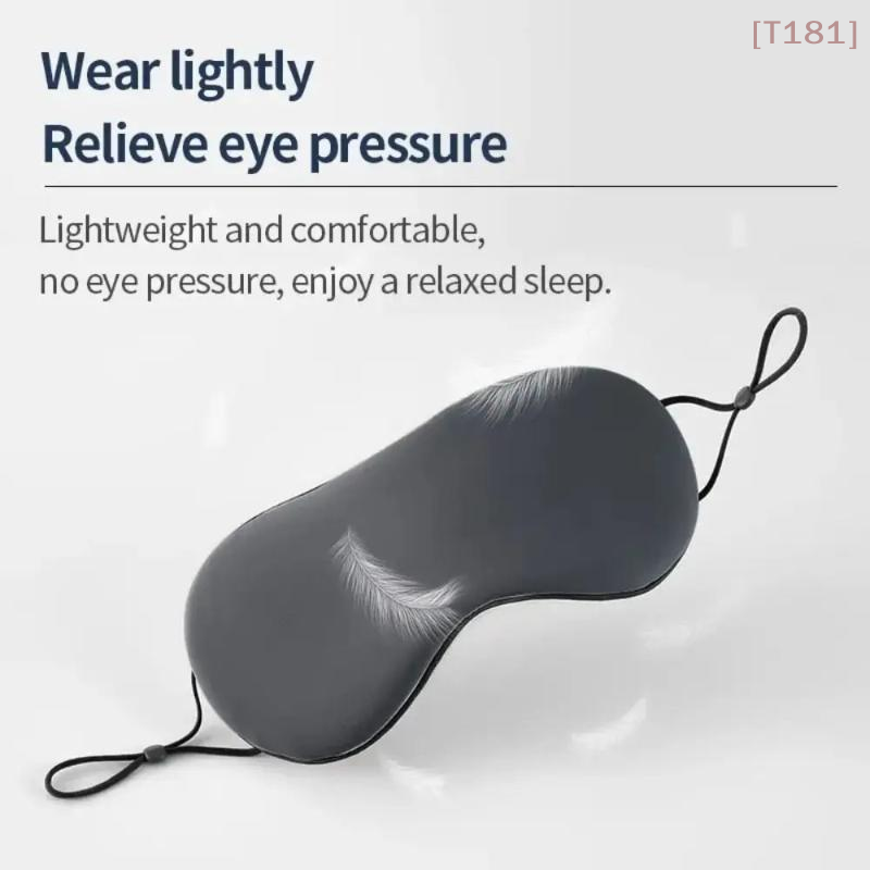Eye Mask Sleep Travel - ผ้าปิดตาไอซ์ซิลค์ ปรับระดับได้ ใช้ได้ทั้งแบบอุ่นและเย็น ระบายอากาศได้ดี เหมาะสำหรับการเดินทางและปิดกั้นแสงได้อย่างสบาย