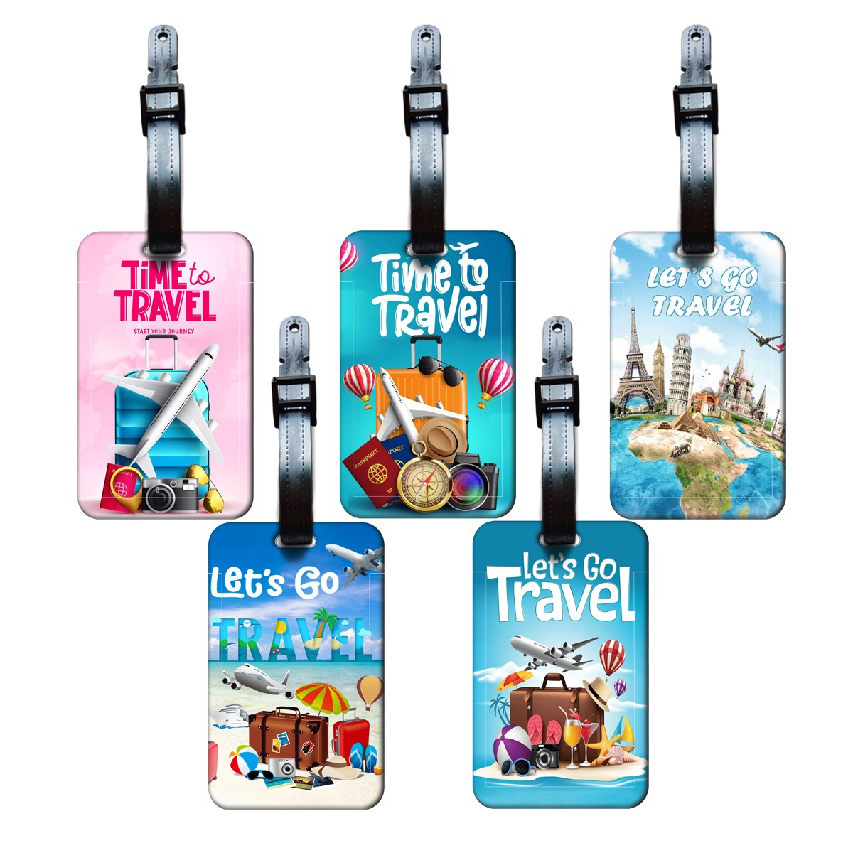 Travel Accessories Personalised - ป้ายติดกระเป๋าเดินทางสไตล์คลาสสิก สำหรับผู้ชายและผู้หญิง ป้ายชื่อกระเป๋าเดินทาง ป้ายระบุที่อยู่ ป้ายติดกระเป๋าเดินทางแบบพกพา ของขวัญสำหรับผู้ที่เดินทาง