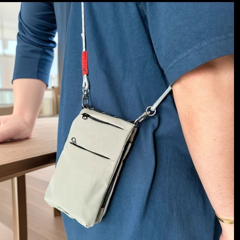 Travel Accessories And Bags - กระเป๋าคาดเอวแบบพับได้สำหรับผู้ชาย ทรงสลิมฟิต ใช้ใส่โทรศัพท์ เหมาะสำหรับการเดินทางและการใช้งานในชีวิตประจำวัน