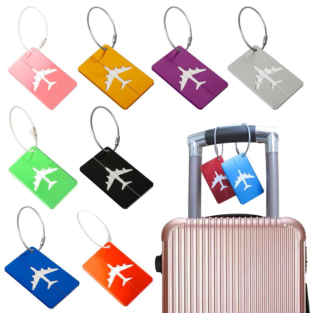 Travel Accessories Personalised - ป้ายกระเป๋าถือเดินทางกระเป๋าเดินทางแบบนำกลับมาใช้ใหม่ได้มีเชือกป้ายสำหรับวันหยุดกระเป๋าเดินทาง