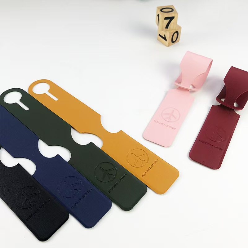 Travel Accessories Personalised - ป้ายติดกระเป๋าเดินทางแบบปรับแต่งได้ ทำจากหนัง PU ป้ายระบุที่อยู่กระเป๋าเดินทาง ลายเครื่องบิน ของตกแต่งกระเป๋าเดินทาง
