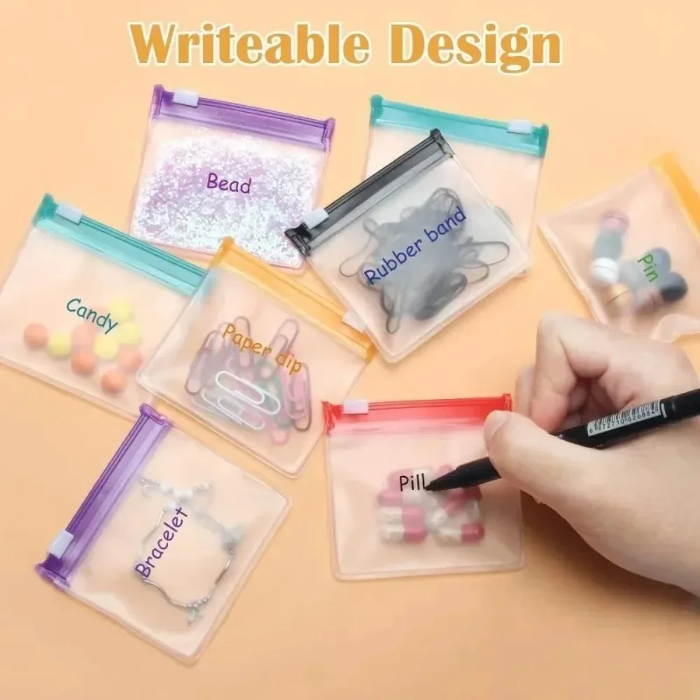 ถุงใส่ยาสีสันสดใสขนาดเล็ก ถุงซ - Reusable Zip Bag บทวิจารณ์และราคา