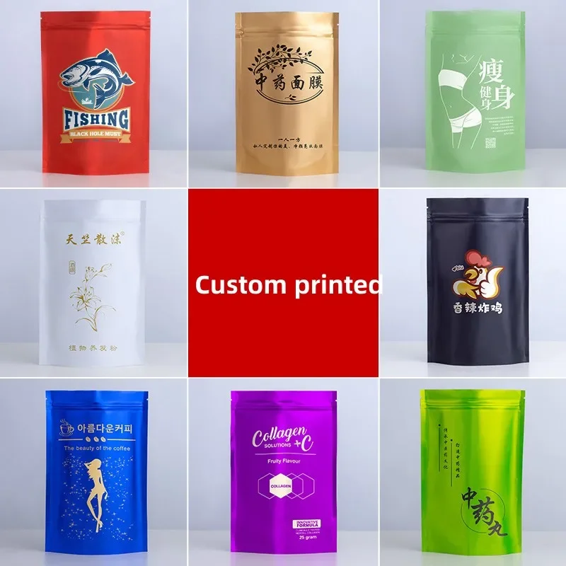 100 ชิ้น Custom Matt สําเร็จรู - Reusable Zip Bag บทวิจารณ์และราคา
