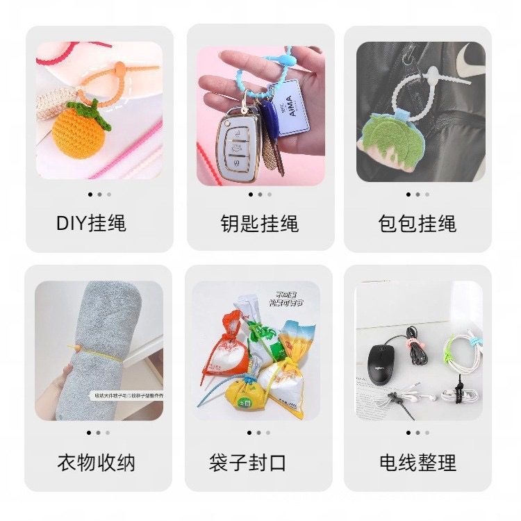20 ชิ้น/ชุด สายรัดซิลิโคนสีใหม - Reusable Zip Bag บทวิจารณ์และราคา