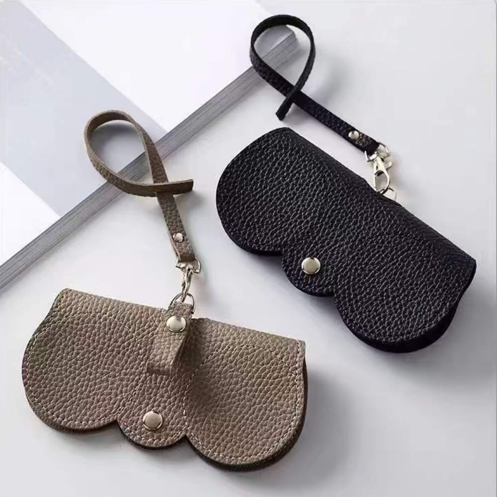 ซองใส่แว่นตาหนัง PU ลายนูนลายล - Travel Reading Accessories บทวิจารณ์และราคา