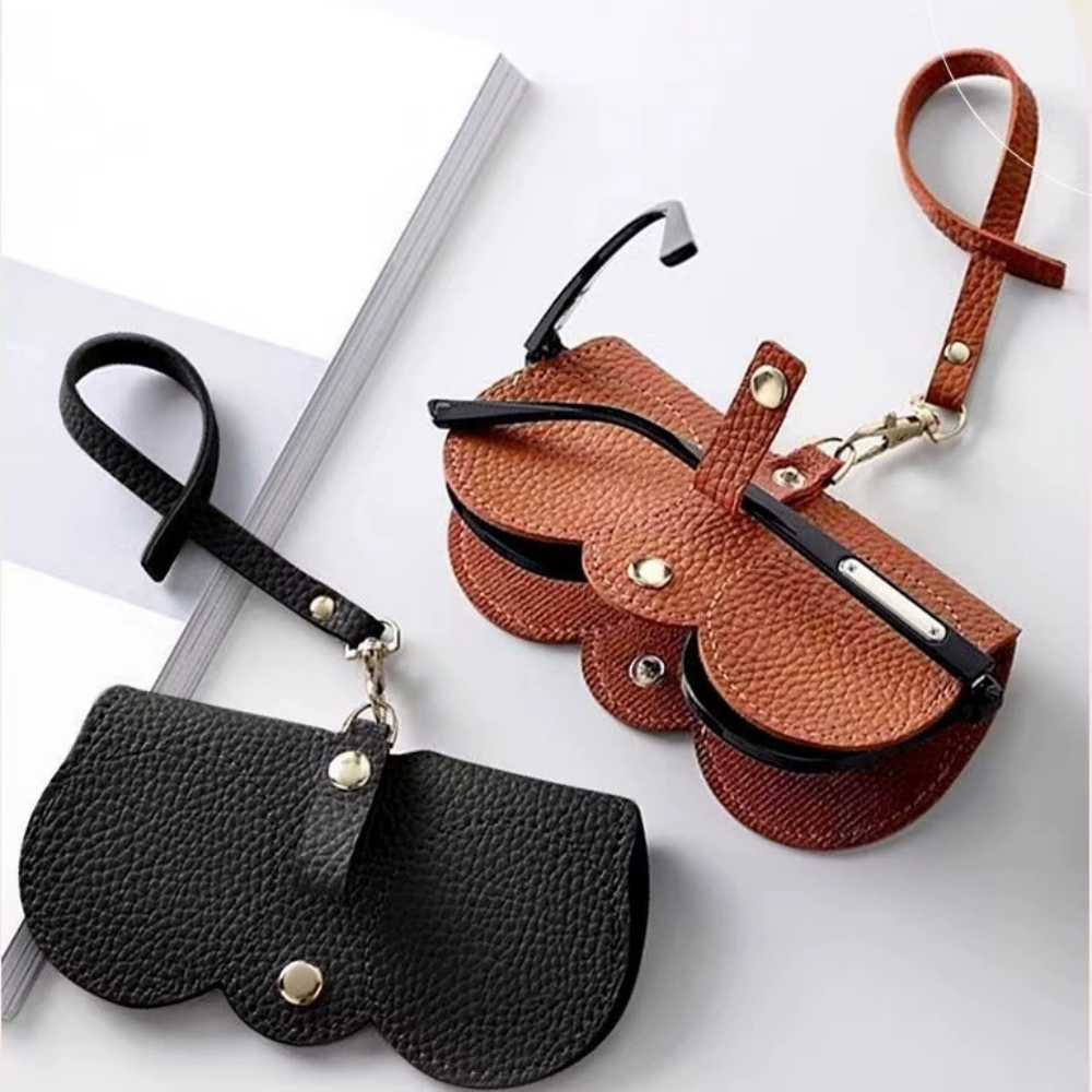 ซองใส่แว่นตาหนัง PU ลายนูนลายล - Travel Reading Accessories บทวิจารณ์และราคา