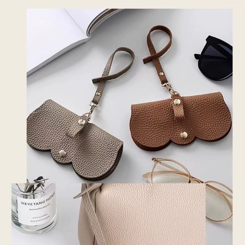 ซองใส่แว่นตาหนัง PU ลายนูนลายล - Travel Reading Accessories บทวิจารณ์และราคา