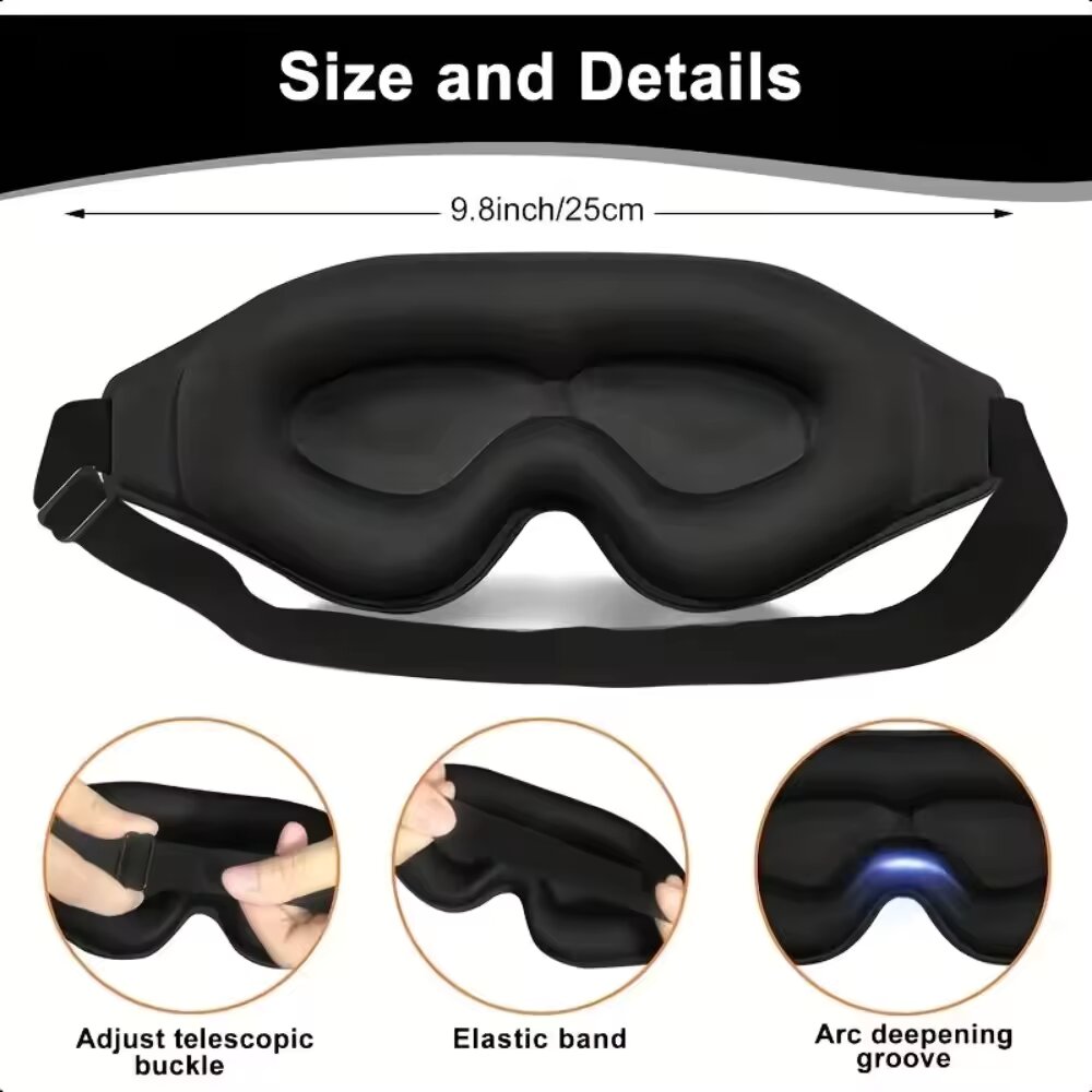 ผ้าปิดตา 3 มิติ สวมใส่สบาย ระบ - Eye Mask Sleep Travel บทวิจารณ์และราคา