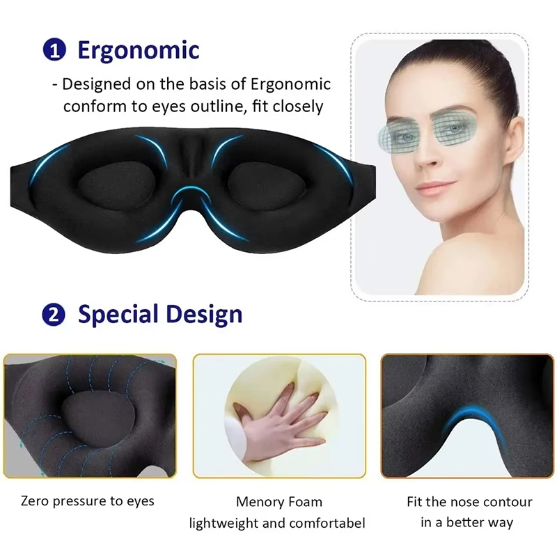 หน้ากากปิดตาสำหรับนอนหลับ ผ้าป - Eye Mask Sleep Travel บทวิจารณ์และราคา