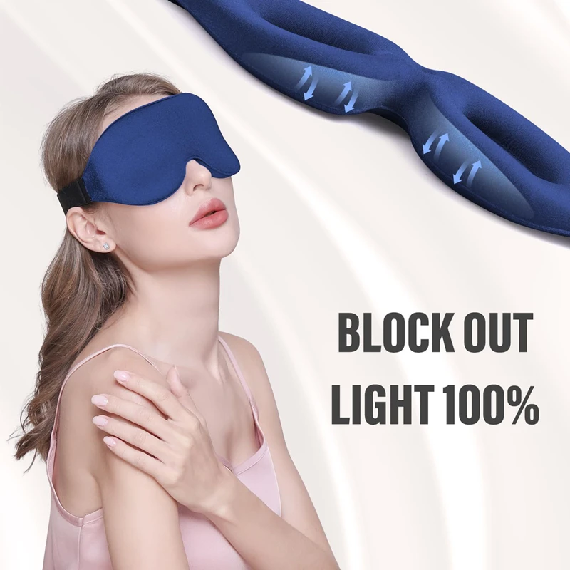 หน้ากากปิดตา 3D สำหรับการนอนหล - Eye Mask Sleep Travel บทวิจารณ์และราคา