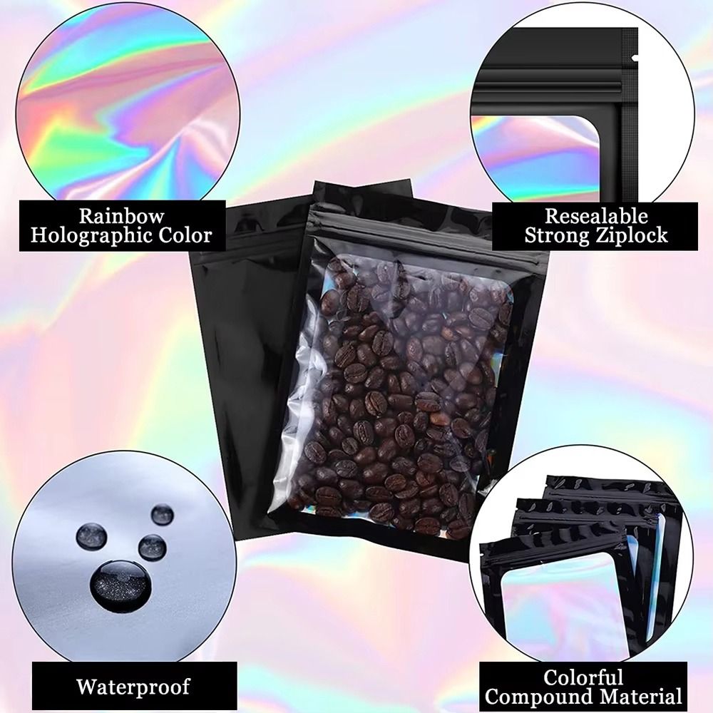ถุงซิปล็อคสีเลเซอร์โฮโลกราฟิก  - Reusable Zip Bag บทวิจารณ์และราคา