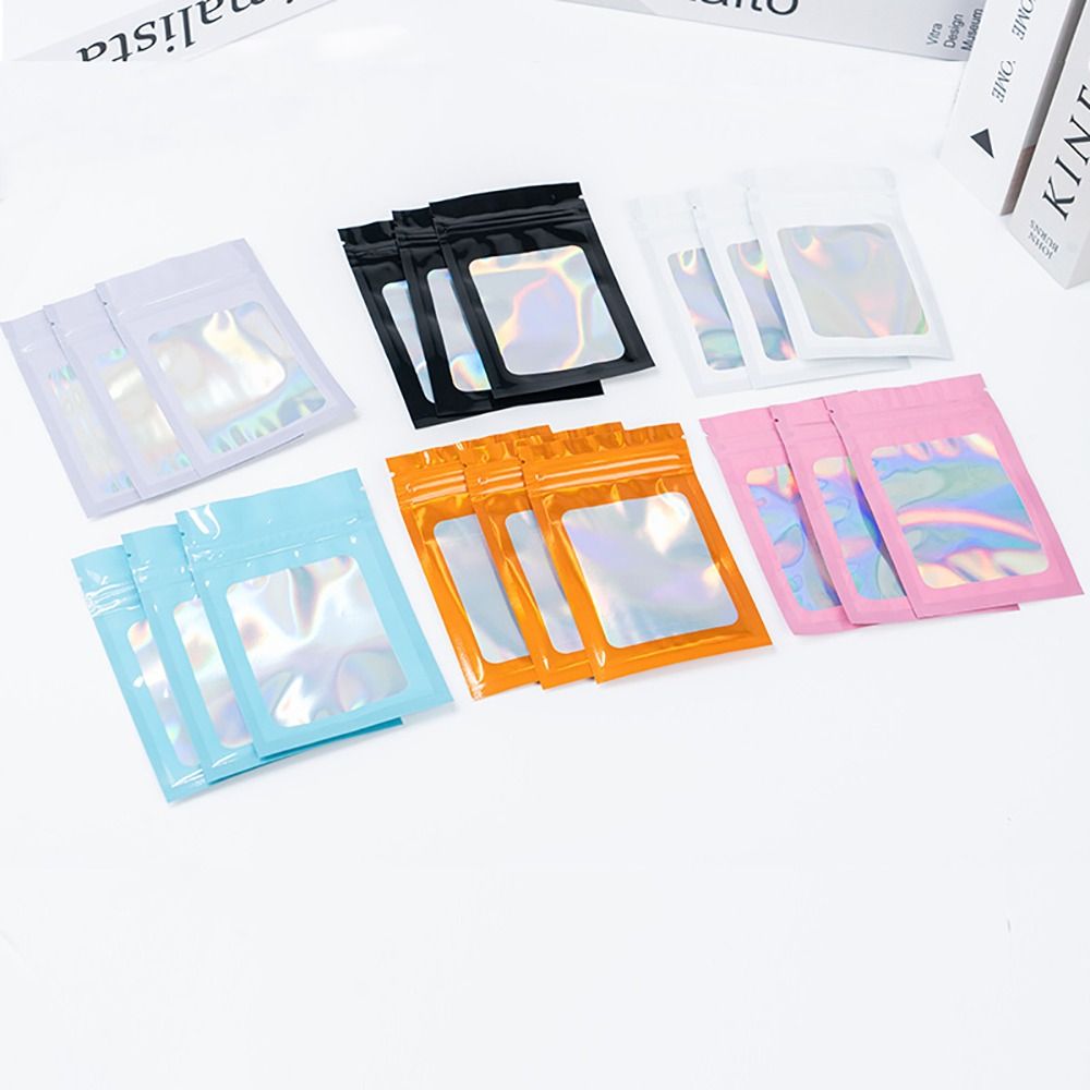 ถุงซิปล็อคสีเลเซอร์โฮโลกราฟิก  - Reusable Zip Bag บทวิจารณ์และราคา