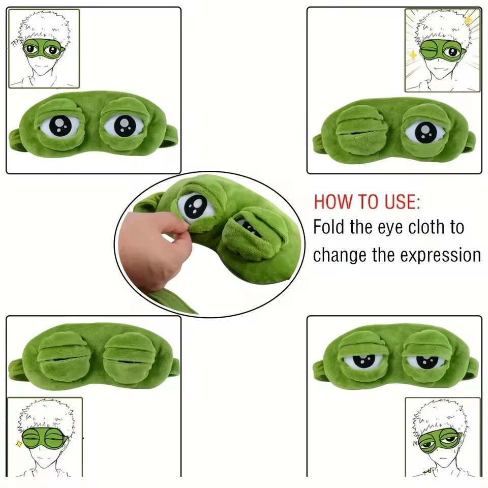 หน้ากากปิดตา 3D ลายกบ สำหรับกา - Eye Mask Sleep Travel บทวิจารณ์และราคา